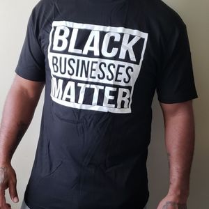 Tshirt Black businesses matter t- shirt